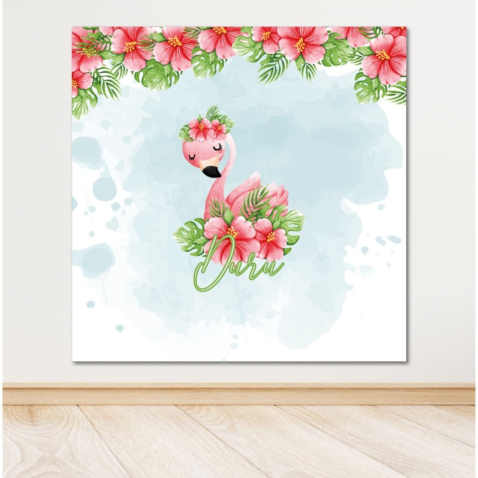 Kuğu Temalı Doğum Günü Afiş