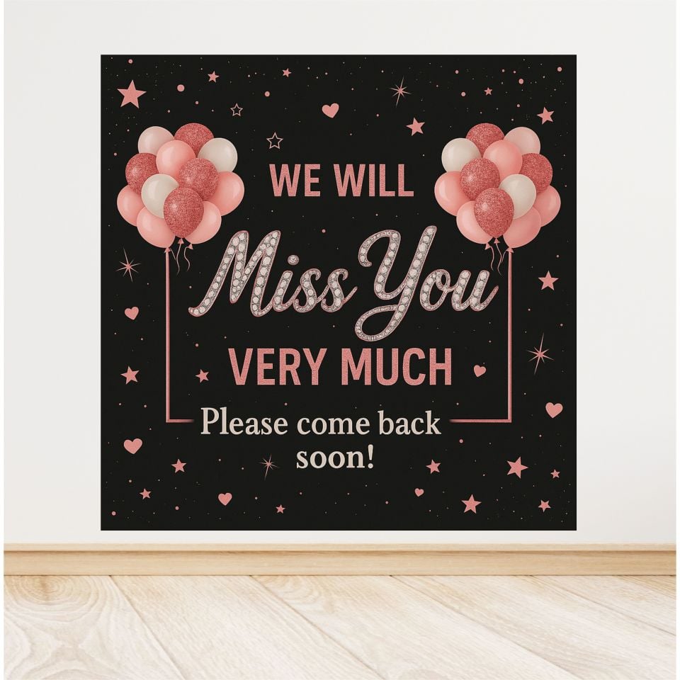 Balon Temalı Doğum Günü Afiş