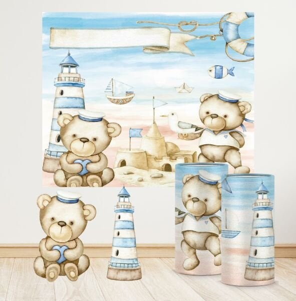 Denizci Ayıcık Konseptli Mini 2 Paket