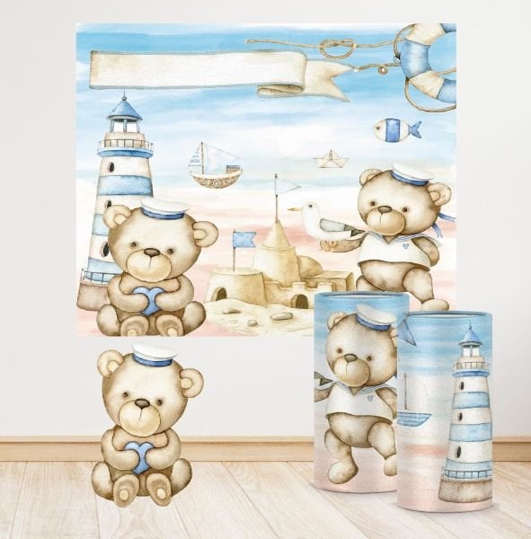 Denizci Ayıcık Konseptli Mini 3 Paket