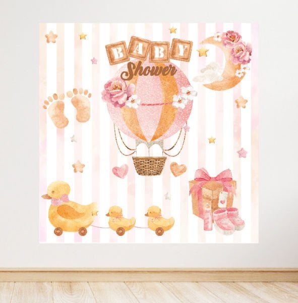 Baby Shower Konseptli Doğum Günü Afişi