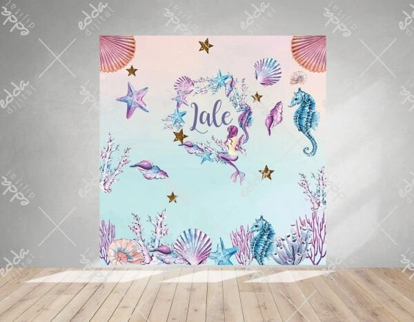 Deniz Kızı  ve Balıklar  Parti Afişi