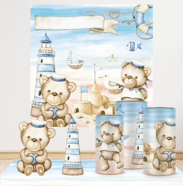 Denizci Ayıcık Konseptli Mega 3 Paket