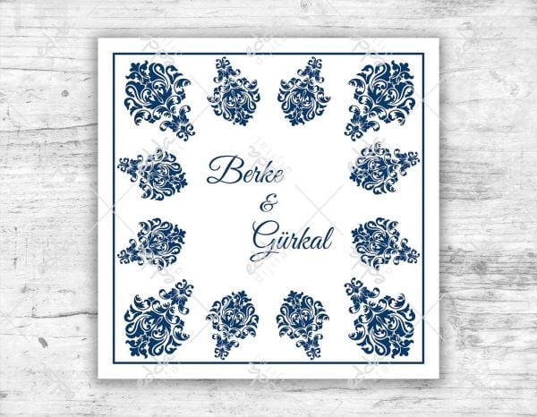 Motifli Mavi Dans Pisti Kaplaması