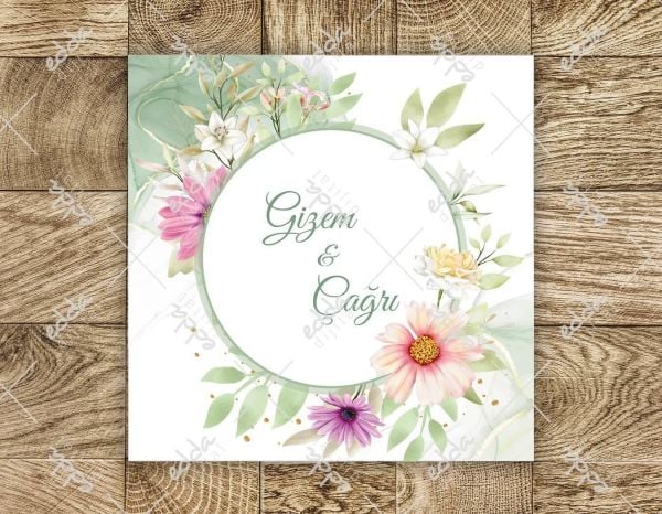 Papatya Desenli Dans Pisti Kaplaması