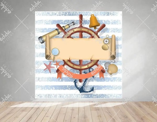 Denizci Konsept  Doğum Günü Afişi 100*70