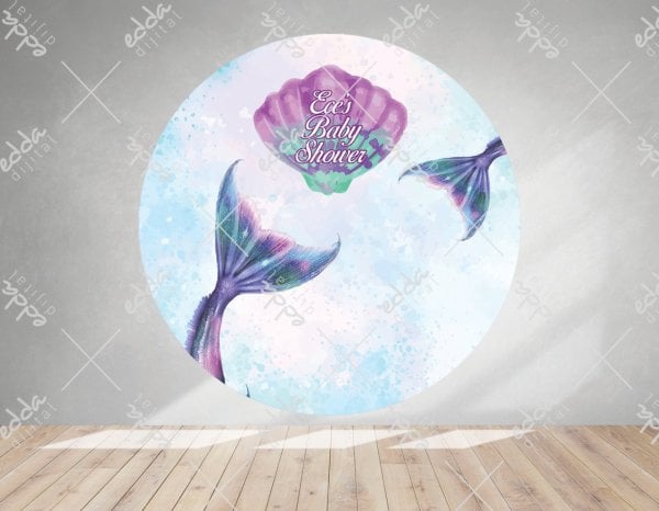 Deniz Kızı Konsept Doğum Günü Özel Tasarım Afiş