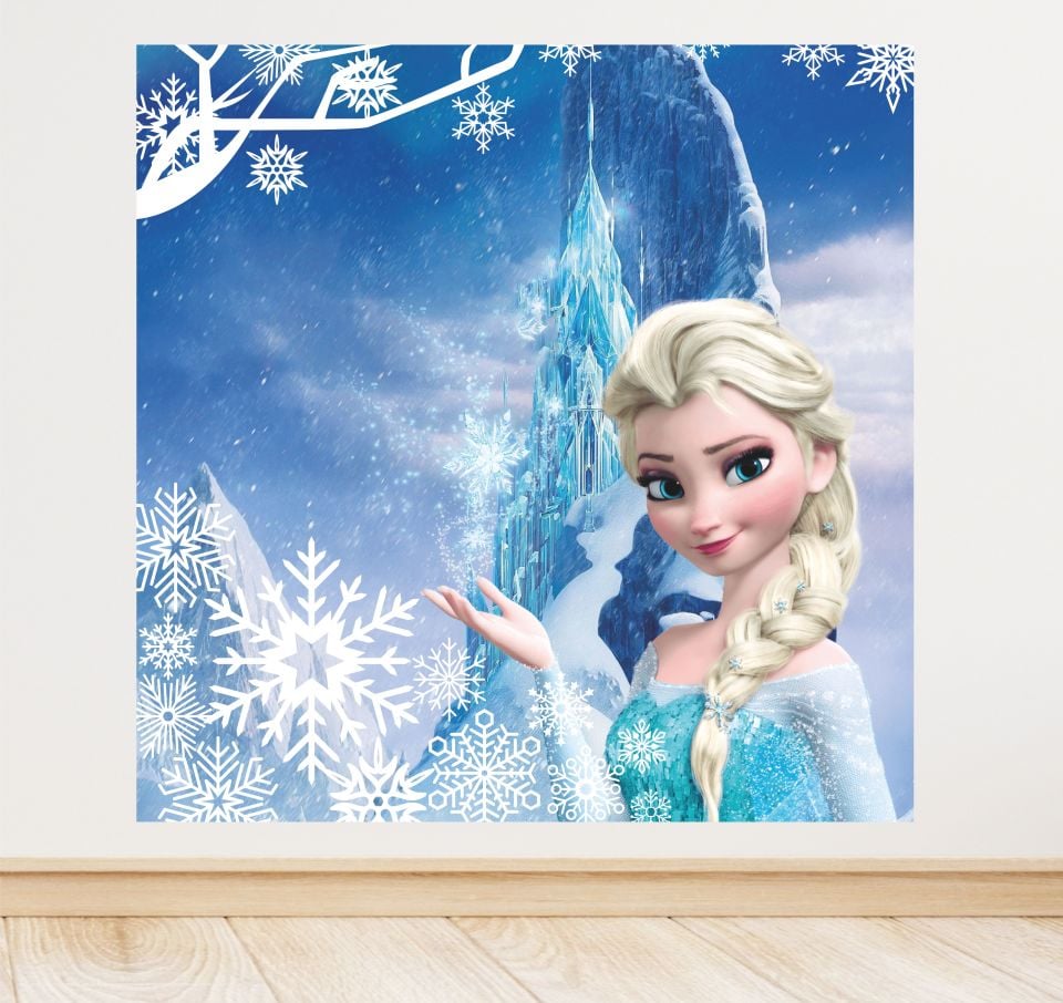 Elsa Temalı Doğum Günü Afiş