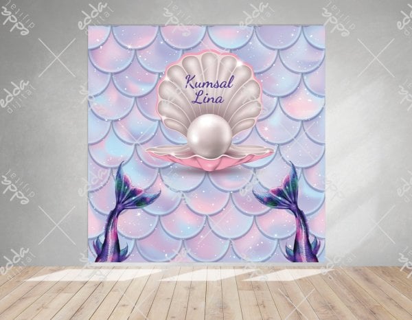 Deniz Kızı Konsept İncili  İstiridye Temalı Afiş