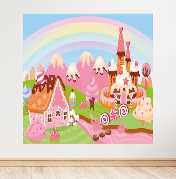 Dessert World Temalı Doğum Günü Afişi