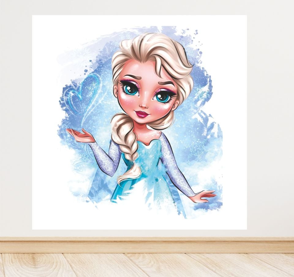 Elsa Temalı Doğum Günü Afiş