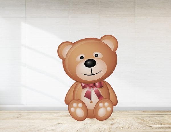 Fiyonklu Ayıcık Baby Shower İçin Ayaklı Pano