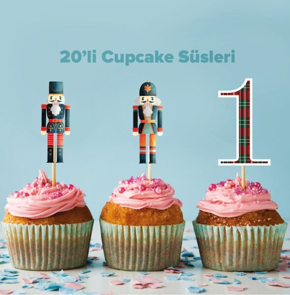 Kurşun Asker Konseptli Cupcake Süsü