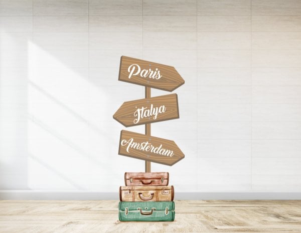 Yön Tabelası Baby Shower  Ayaklı Pano