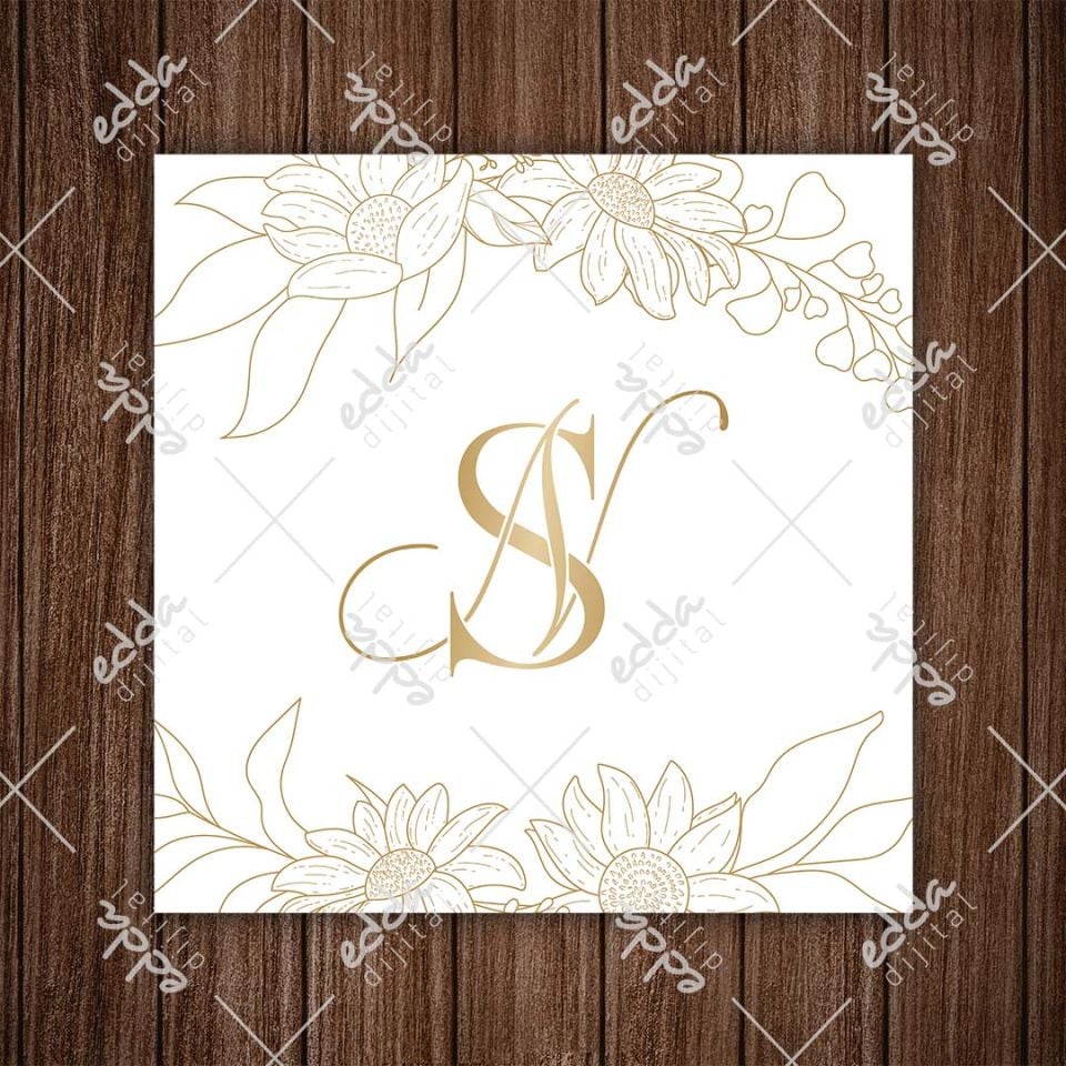 Altın Çiçek Desenli Dans Pisti Kaplaması