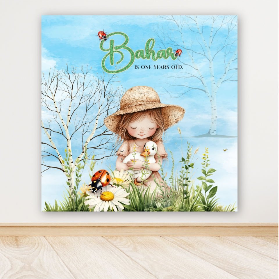 Ördek Kız Temalı Doğum Günü Afiş