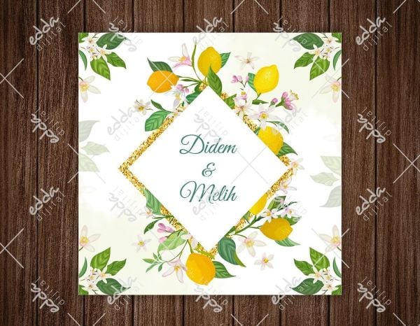 Limon Desenli Dans Pisti Kaplaması