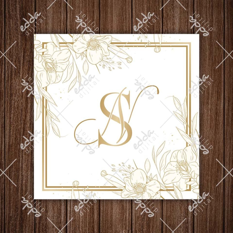 Altın Çiçek Desenli Dans Pisti Kaplaması