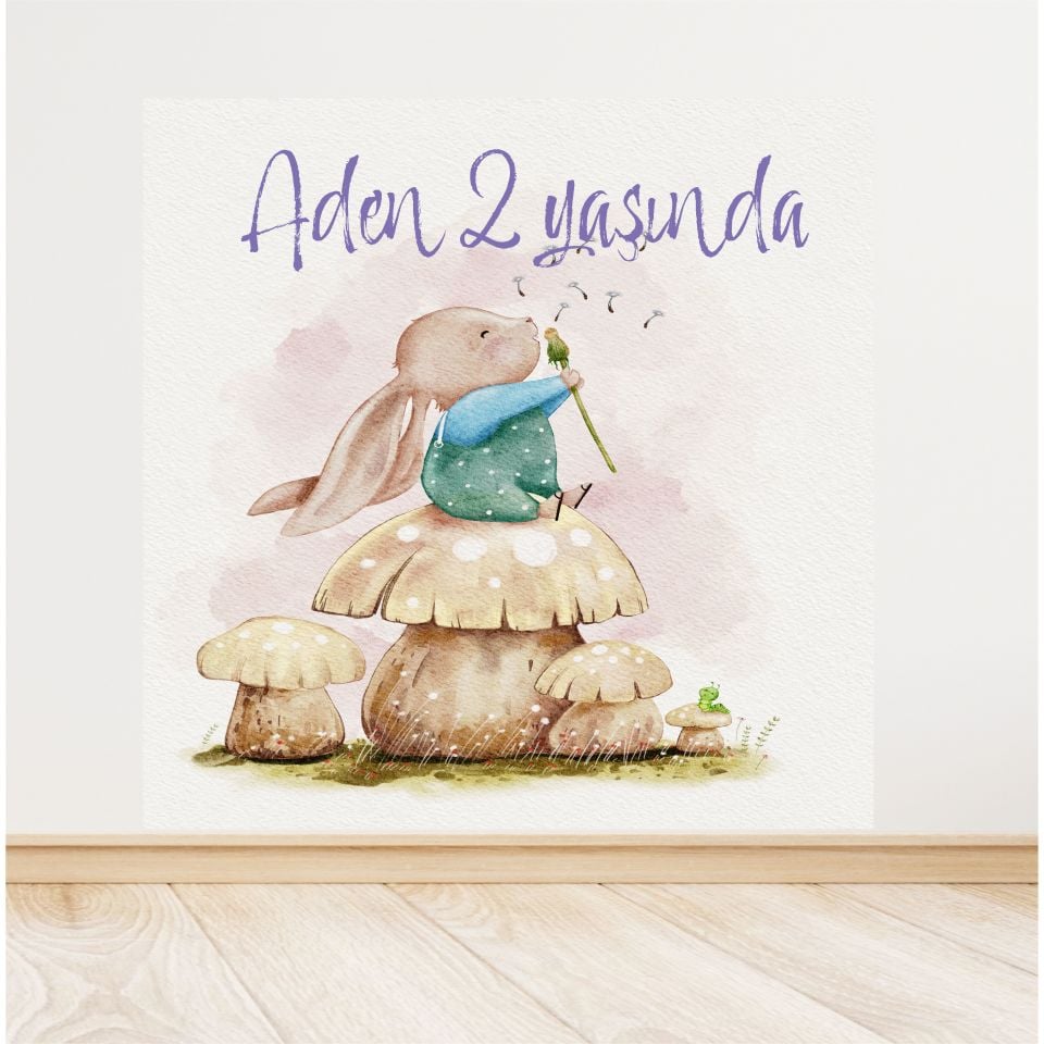 Safari Temalı Doğum Günü Afiş