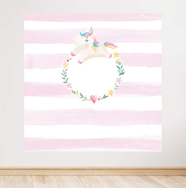 Unicorn Konseptli Doğum Günü Afişi