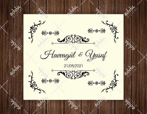 Siyah İşleme Detaylı Dans Pisti Kaplaması