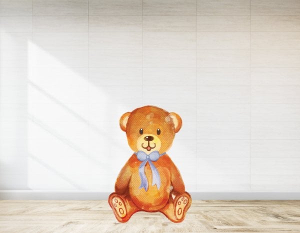 Papyonlu Ayıcık Baby Shower İçin Ayaklı Pano