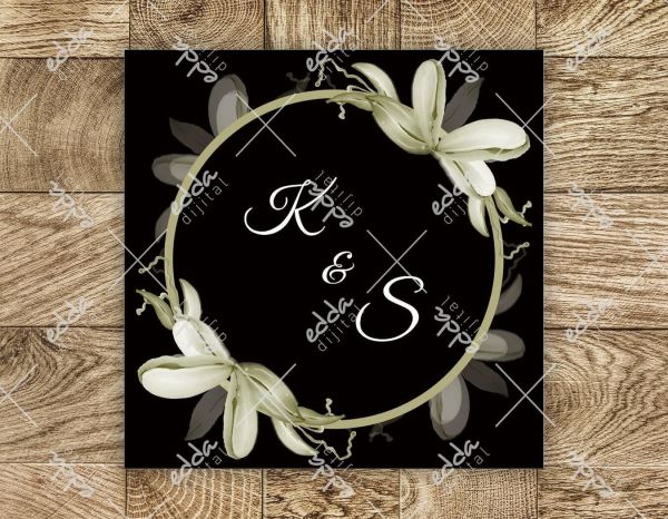 Beyaz Çiçekler Desenli Dans Pisti Kaplaması