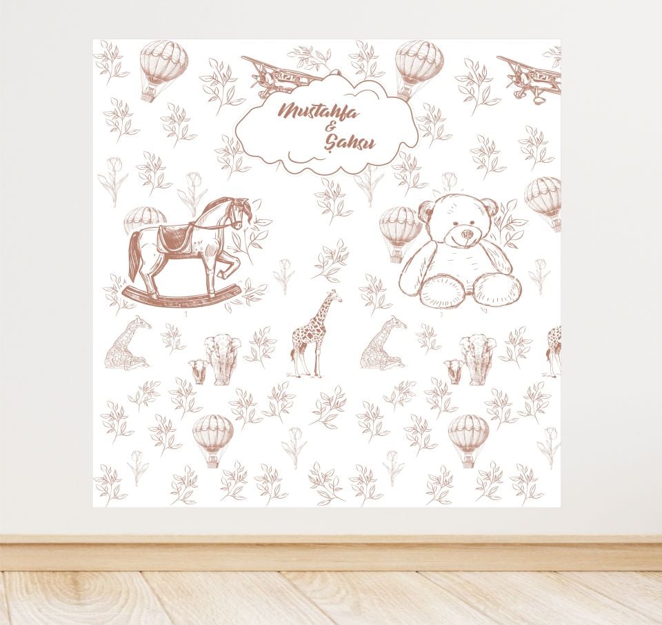 Ayıcık Temalı Doğum Günü Afiş