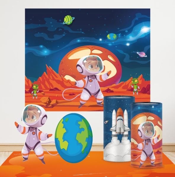 Uzay Konseptli Mini 1 Paket