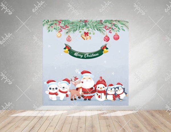 Kış Konsepti Temalı Afiş