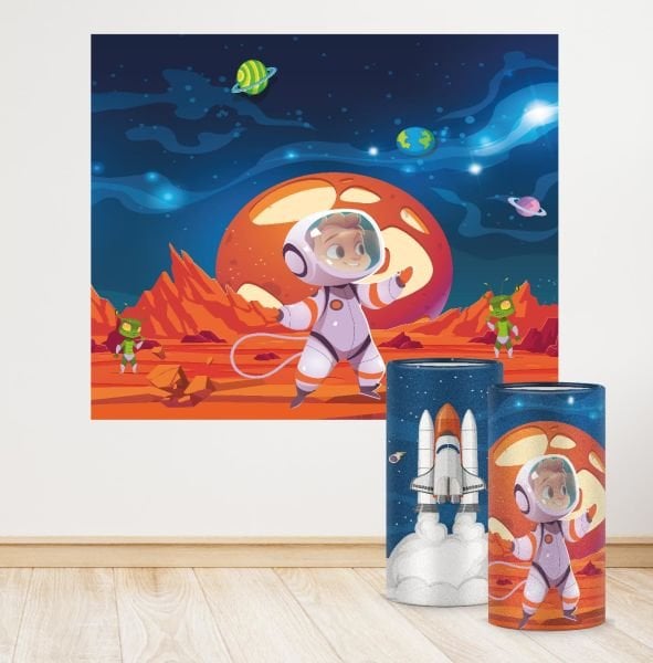 Uzay Konseptli Mini 4 Paket