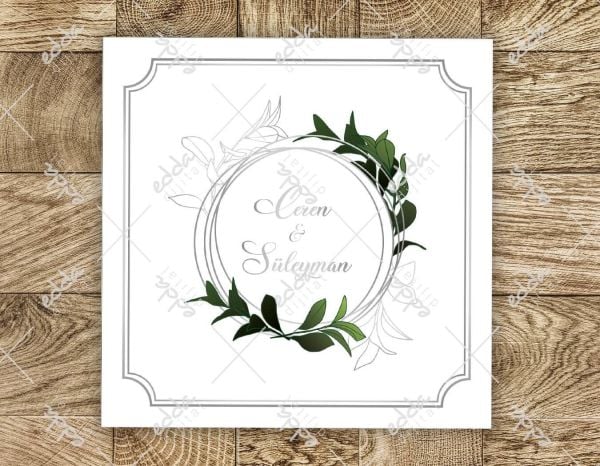 Çember Desenli Yapraklı Dans Pisti Kaplaması