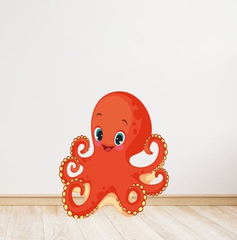 Ahtapot Temalı Ayaklı Pano