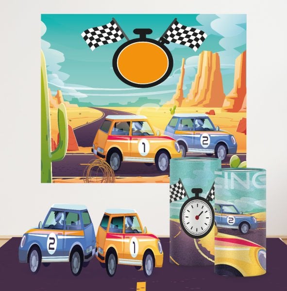 Yarış Araba Konseptli Mini 1 Paket