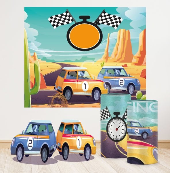 Yarış Araba Konseptli Mini 2 Paket