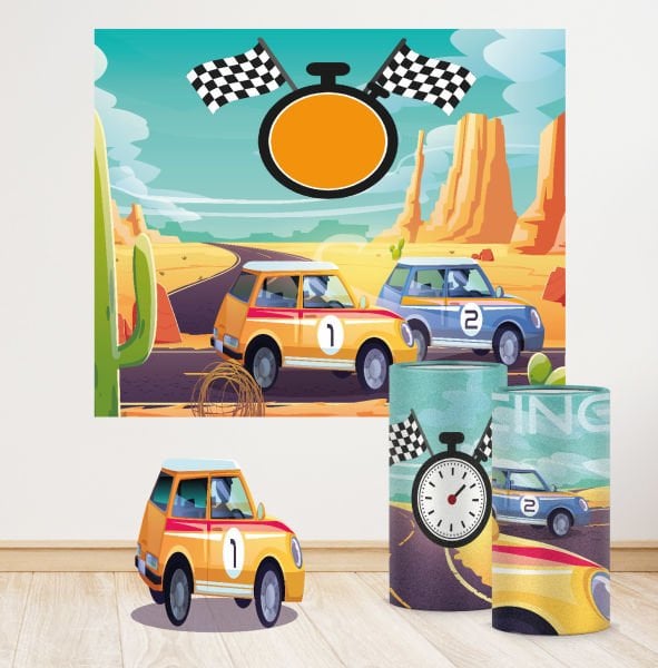 Yarış Araba Konseptli Mini 3 Paket