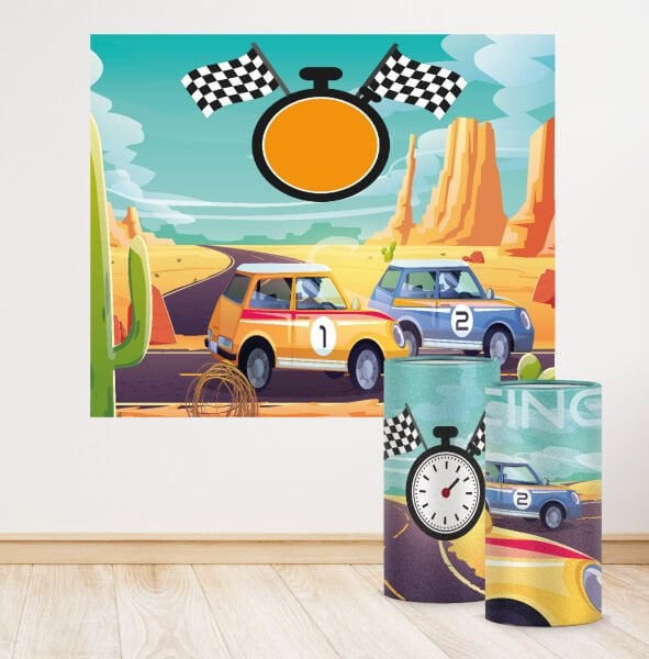 Yarış Araba Konseptli Mini 4 Paket