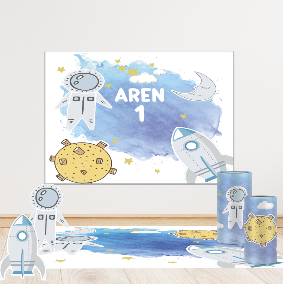 Uzay Konseptli Mini 1 Paket