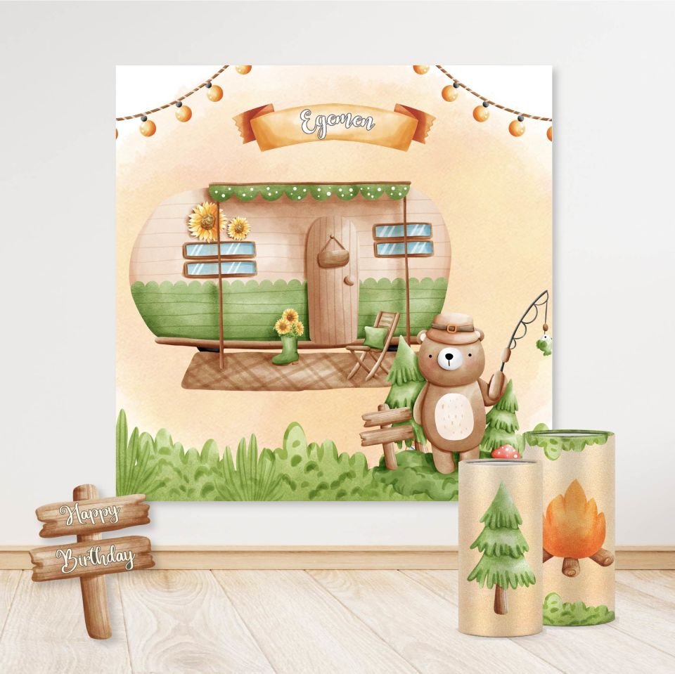 Ayıcık Kampta Konseptli Mega 4 Paket