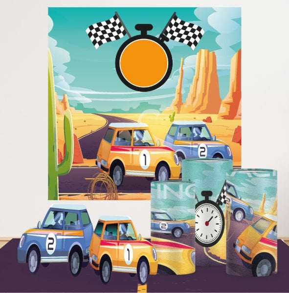 Yarış Araba Konseptli Mega 1 Paket