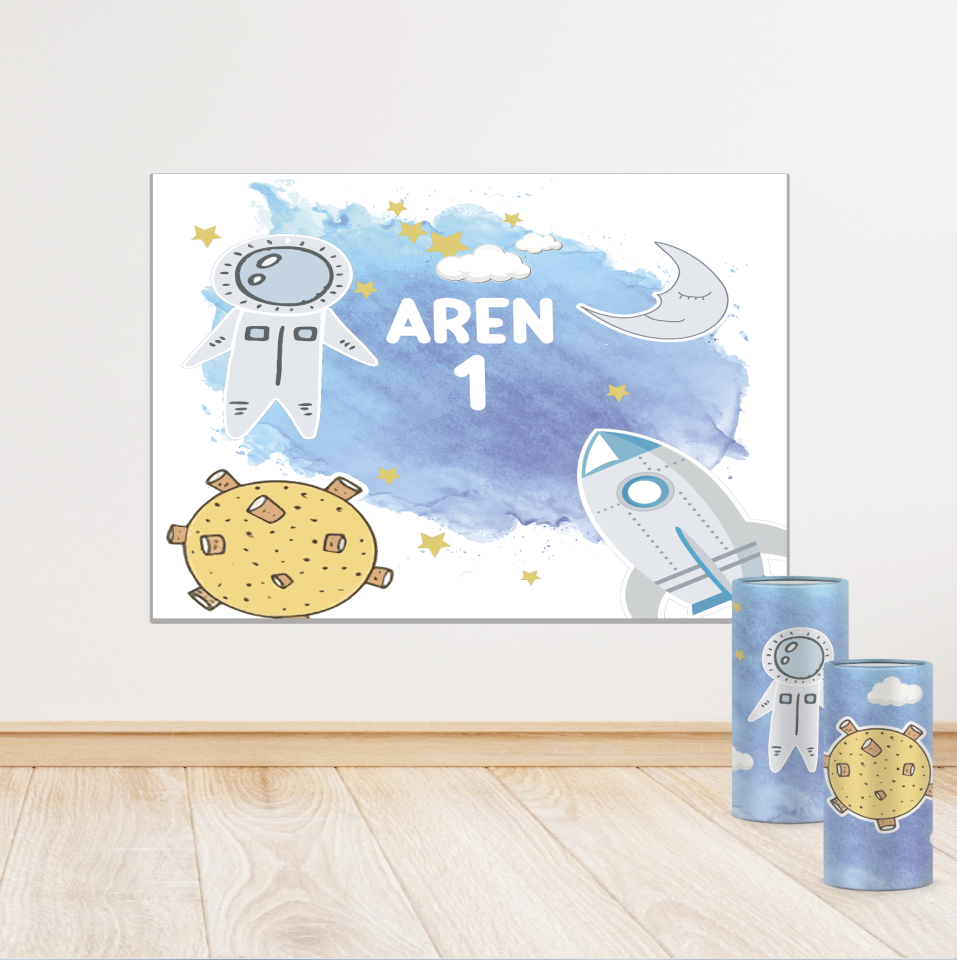 Uzay Konseptli Mini 4 Paket