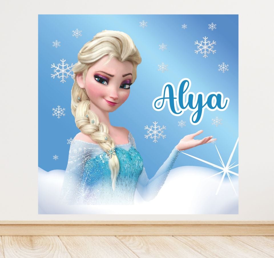 Elsa Temalı Doğum Günü Afiş