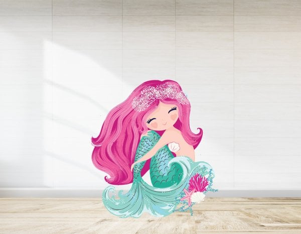 Deniz Kızı Temalı Ayaklı Pano