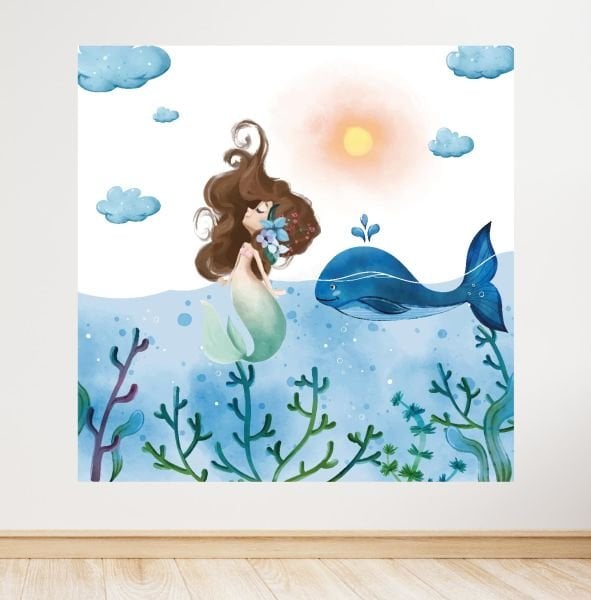 Denizaltı Temalı Doğum Günü Afişi