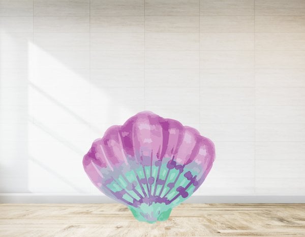 Mor İstiridye  Temalı Ayaklı Pano