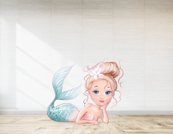 Deniz Kızı Temalı Ayaklı Pano