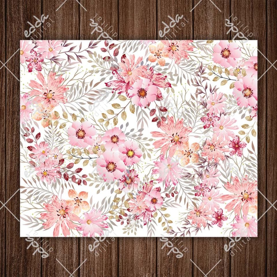 Çiçek Desenli Dans Pisti Kaplaması