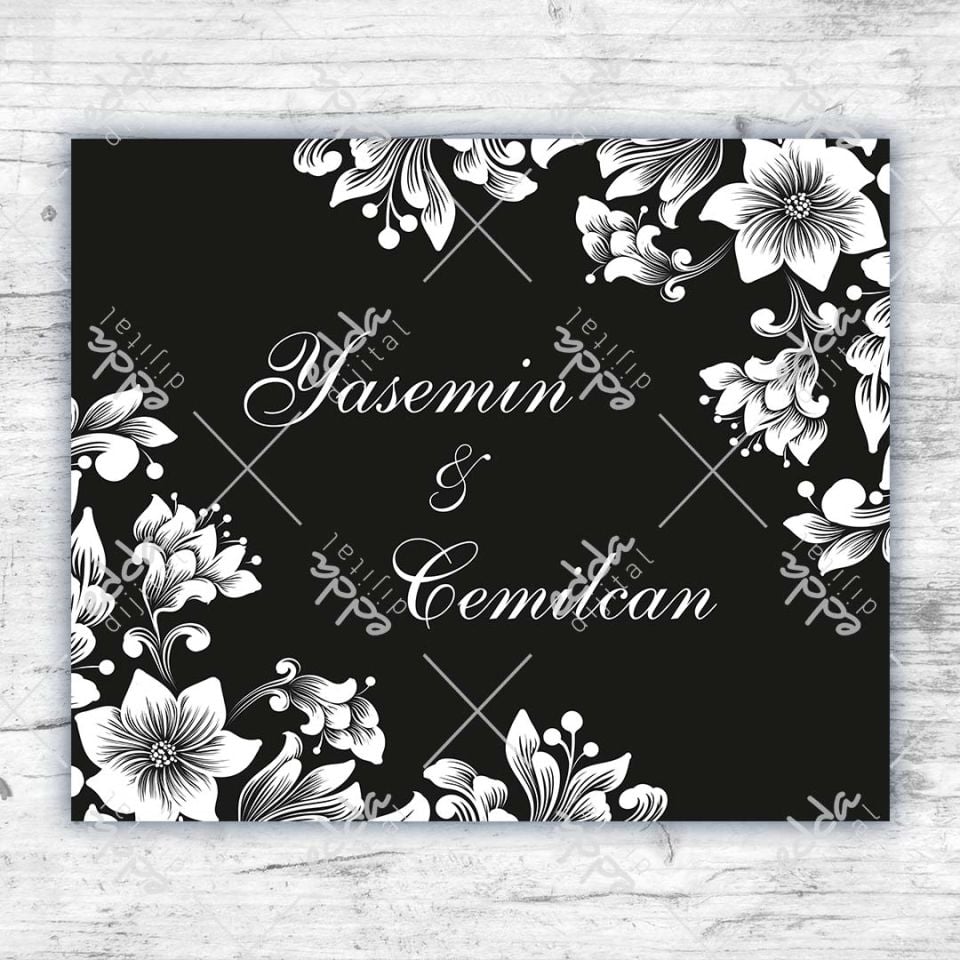 Beyaz Çiçek Desenli Dans Pisti Kaplaması