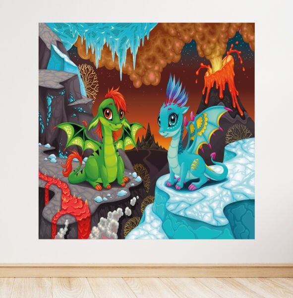 Dinozor Konseptli Doğum Günü Afişi