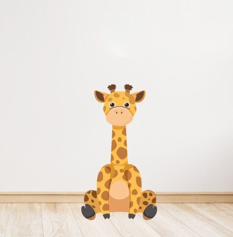 Zürafa Temalı Ayaklı Pano